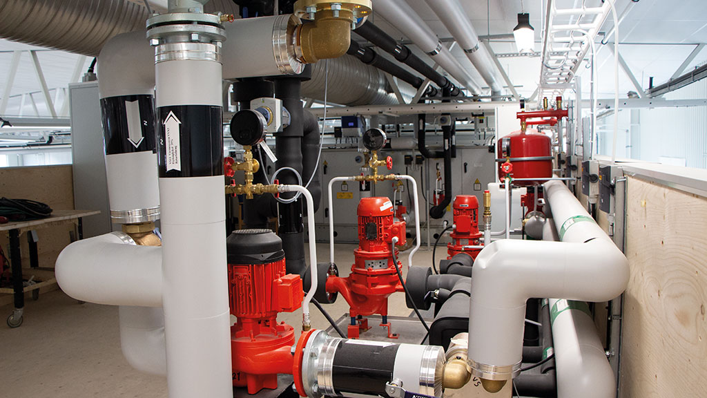 Fläktrummet som försörjer klimatkammaren. Foto: Marie Granmar